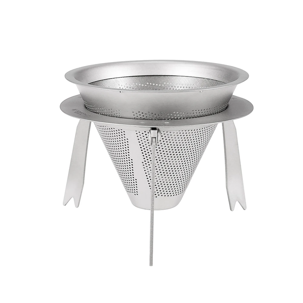 Титановый фильтр для кофеварки съемное Уличное оборудование путешествий и