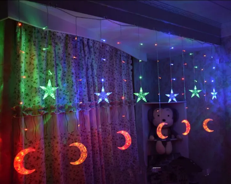 moon Colorful Рождественские украшения для дома гирлянды светодиодные Новогодние декорации Рождественское украшение для дома Natal Adornos De Navidad Kerst Natale - Цвет: moon Colorful