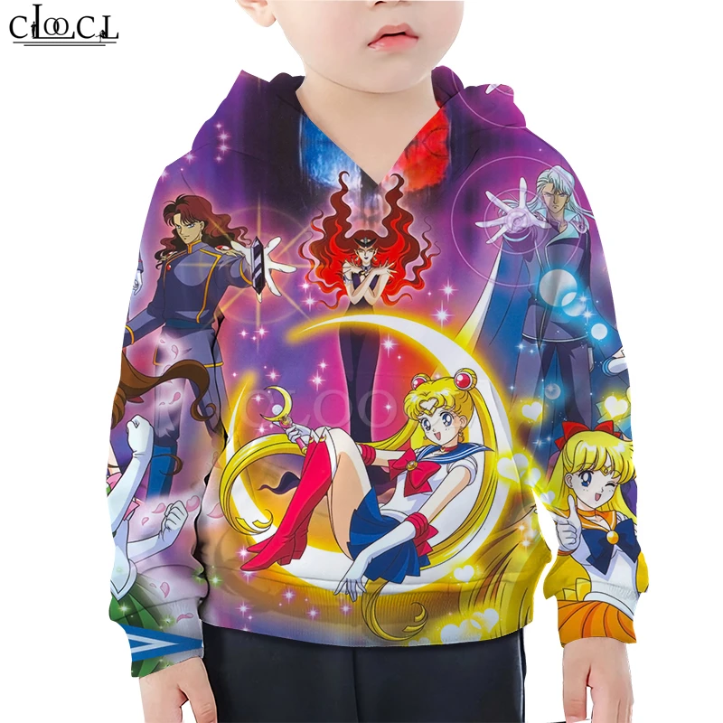 

Child Baby Girl Clothes Sailor Moon Galaxy 3D Hoodie Cartoon Printing Daughter Sweatshirt Baby Boy Toddler Sportswear Pullover