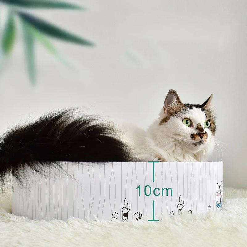 Тарелка для кошачьей мяты скребок когтей коврик подстилка котят деревянная