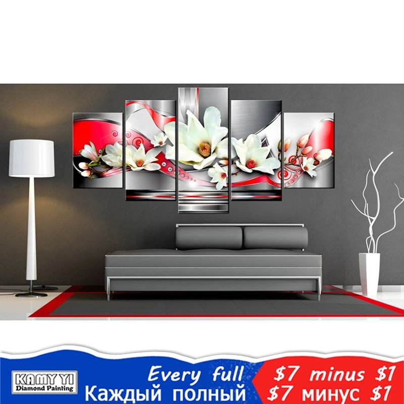 5D DIY алмазная живопись цветок Алмазная картина вышивка крестиком красивый