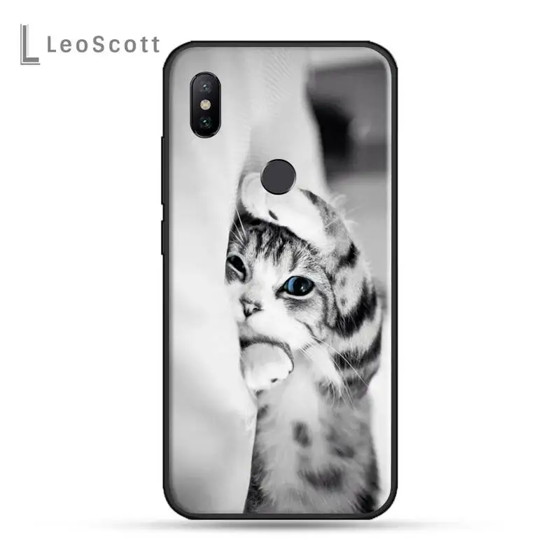 

Cute Animal Cat Phone Cases For xiaomi Redmi 5 5A plus 7A 8 note 2 3 4 5 5A 6 7 GO K20 A2