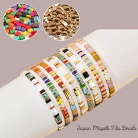 two holes beads taidian miyuki seedbeads for jewelry making diy tila bracelets accessorie summer beach jewelry 5x5x2mm 50pcslot