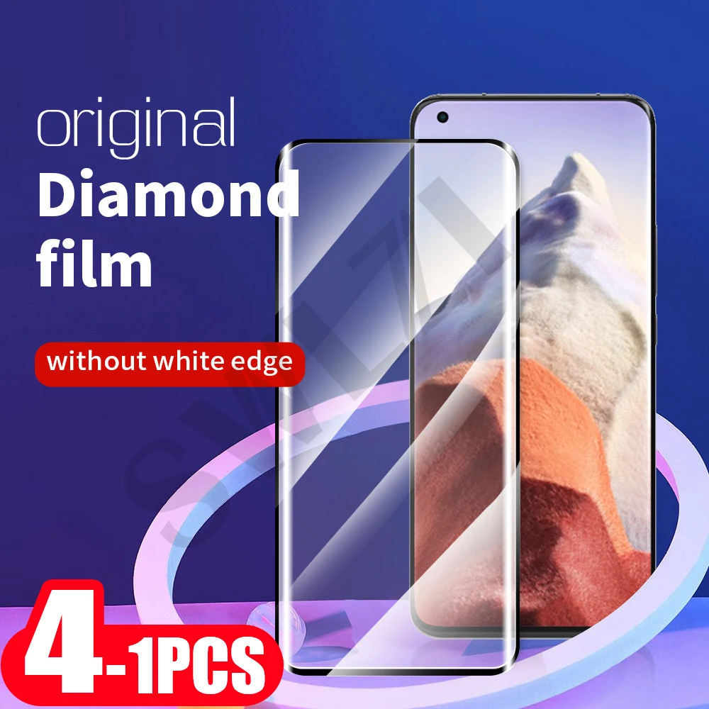 4-1Pcs abdeckung telefon screen protector für Xiaomi Mi 11 Ultra 11i 11X 10 10S 10T 9 SE 9T Pro 8 Lite schutzhülle film gehärtetem glas