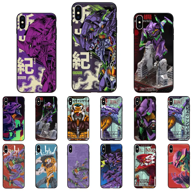 

Anime Evangelion Asuka Ayanami Rei NERV Case for iphone 13 12 11 Pro Max Case For iPhone 12mini XS MAX X XR SE2 8 7 PlusCase