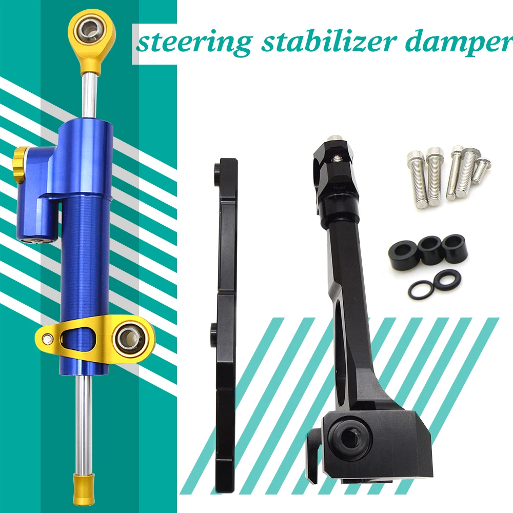 

Мотоцикл CNC алюминиевый рулевой Стабилизатор демпфер Монтажный кронштейн комплект для HONDA CB650F 2014-2018 2015 2016 2017