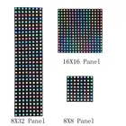 WS2812B светодиодный модуль 8x8 8x32 16x16 пикселей матричный экран RGB 5050 SMD гибкая умная WS2812 IC Индивидуально Адресуемая DC5V