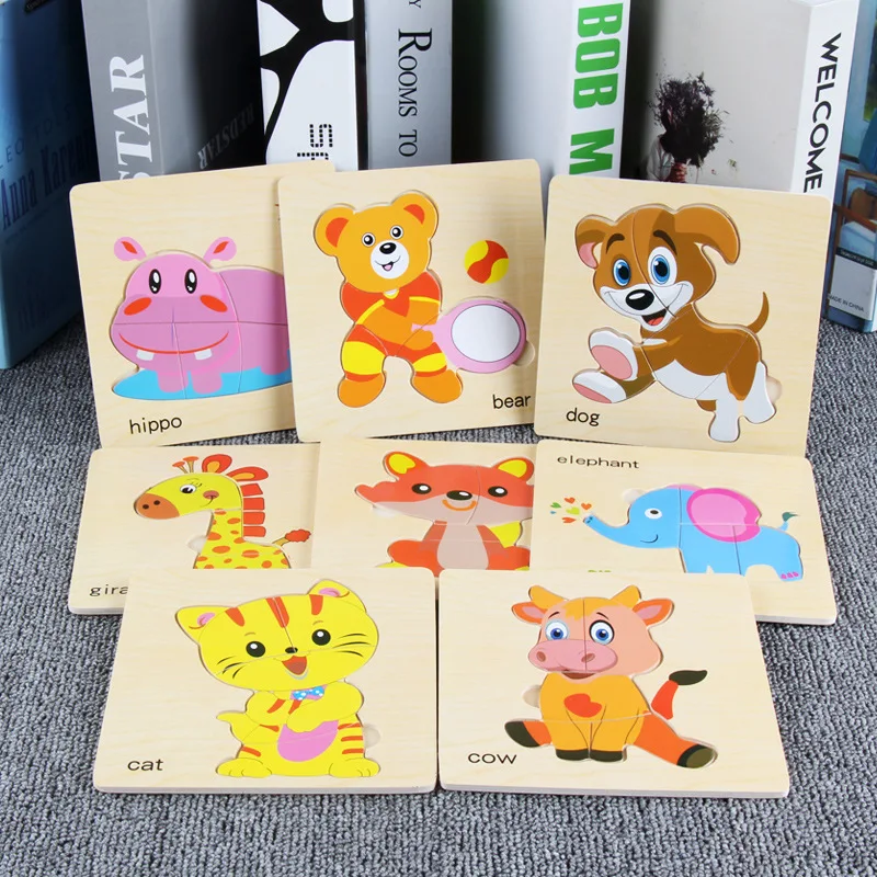 

Baby educational animal traffic toy three-dimensional puzzle early childhood education brain intelligence development toys P124