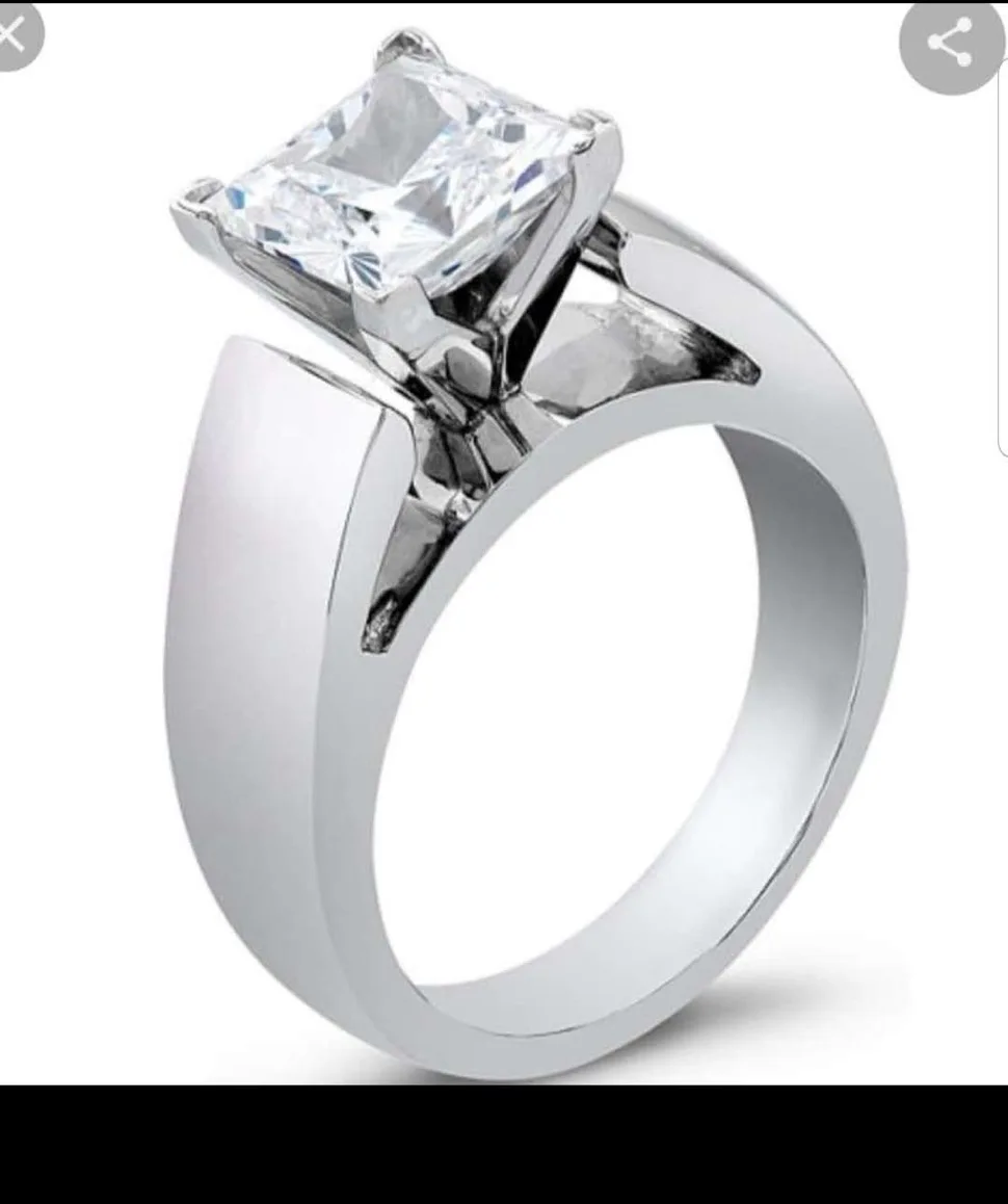 Customized items Classic 2 carat Moissanite ring Wedding Engagement 585 | Украшения и аксессуары