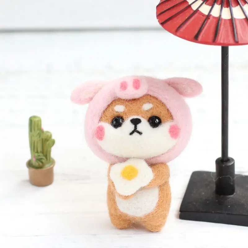 Кукла-поросенок из шерстяного войлока DIY Набор для рукоделия набор | Дом и сад