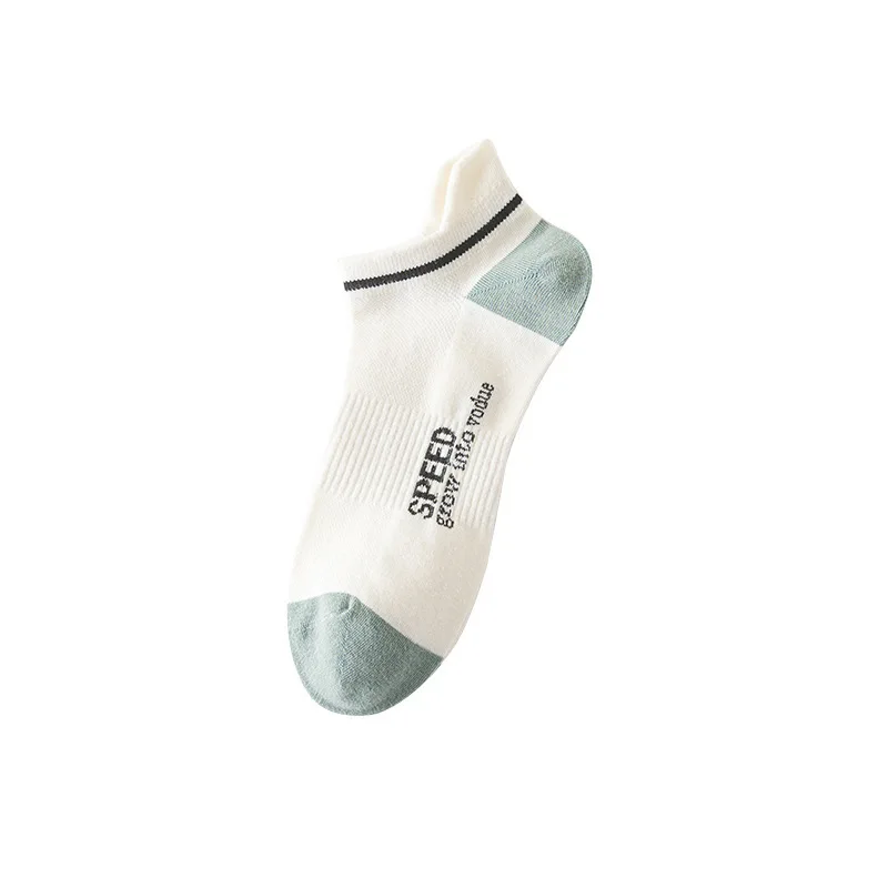 

Fashion Spring Summer Cotton Letter Embroidery Men Socks Sweat Breathable Gentleman Sukka Casual Comfortable Low Tube Male Sock