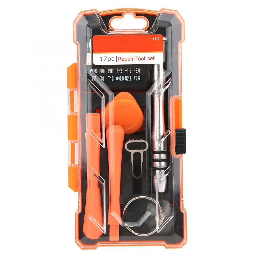 

18Pcs Screwdriver Bit Set Durable Straight Pry Rod Triangular Repairing Opening Tool Hand Tool