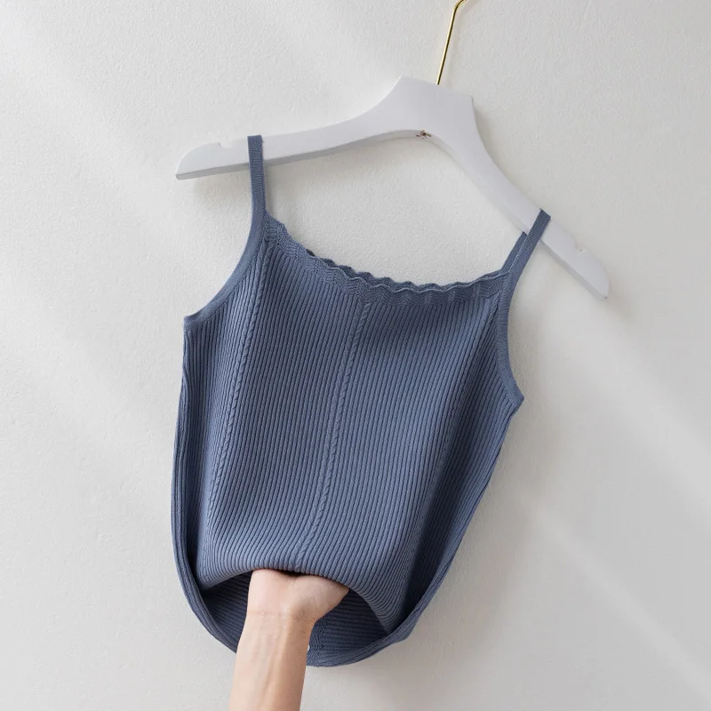 

Summer Basic Top Tanks Camis Femme Tank Tops Spaghetti Women Clothing Casual Short Camis Top Shirts Slim Elastic Tees Tops Women