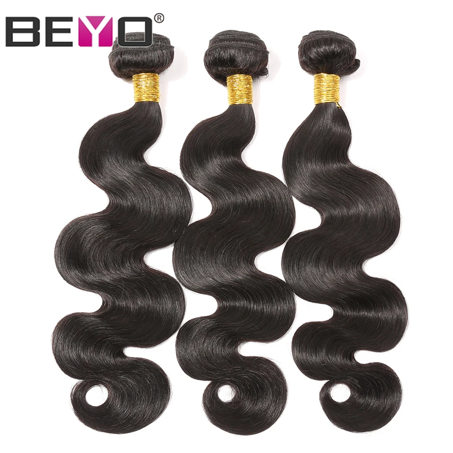 Beyo волосы волнистые пучки бразильских локонов пучка s 3/4 пучок предложения не
