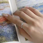 Женское кольцо с натуральным белым агатом, винтажное Открытое кольцо из серебра 925 пробы, ювелирные украшения YRI185