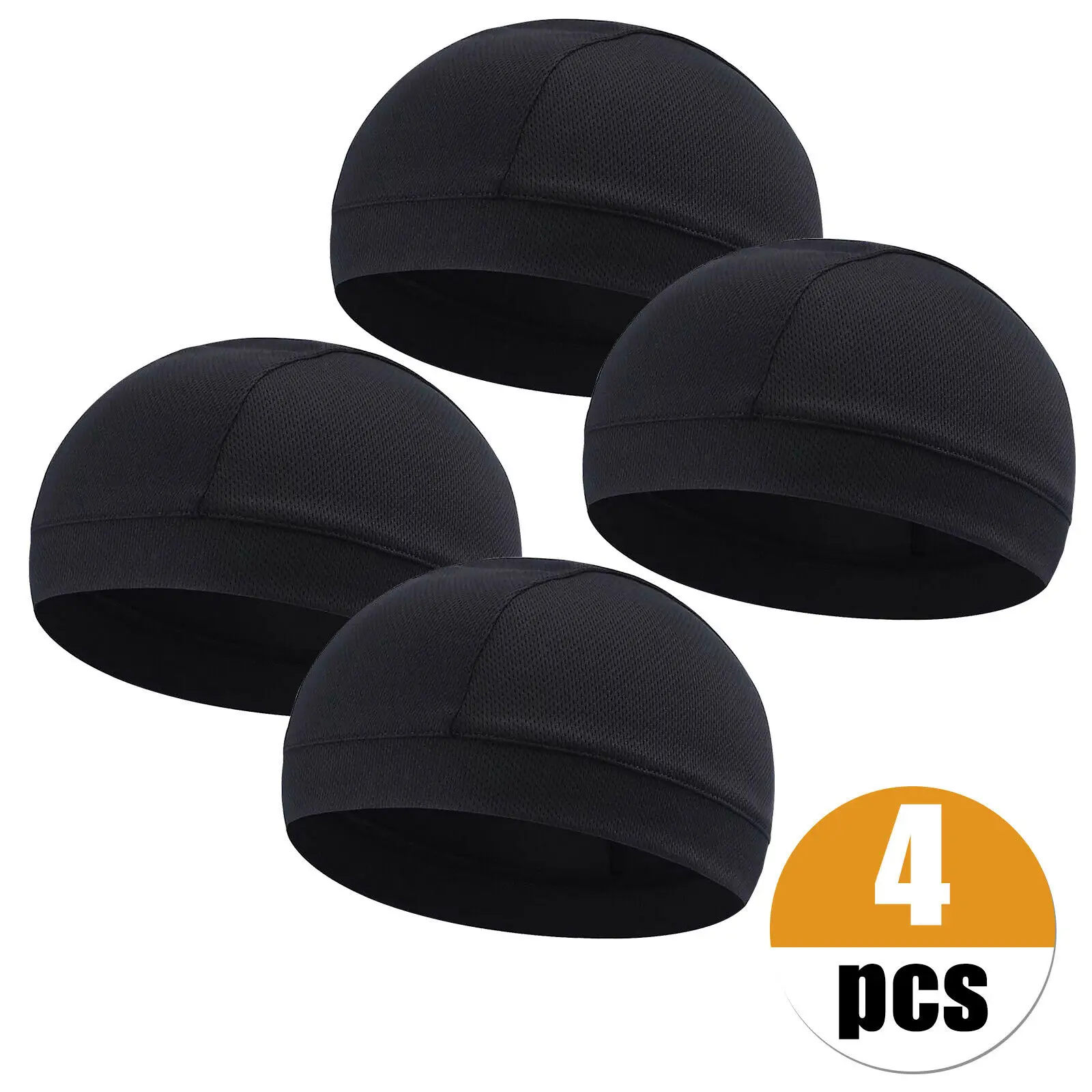 

Running Sports Beanie Quick Dry Cycling Caps Skull Cap Moisture Wicking Cooling Helmet Inner Liner Beanie Dome Cap 1/2/34Pcs