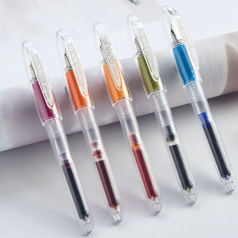 Ручка перьевая прозрачная креативная портативная ручка с возможностью замены
