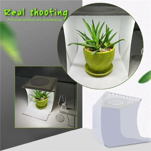 

Photo Studio Photography Lighting Tent Light Room Cube Mini Box + 6pcs Backdrops Main Studio Box 20pcs LED R60