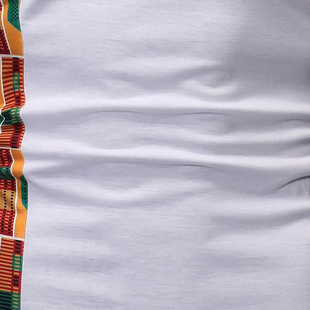Новинка 2019 от Fadzeco африканская мужская одежда Dashiki воротник поло из Анкары