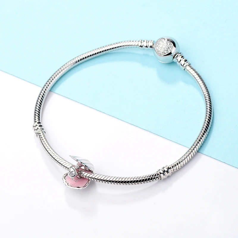 Xiaojing модные Cowry в виде ракушки бусы из ракушек Пандора стерлингового серебра 925