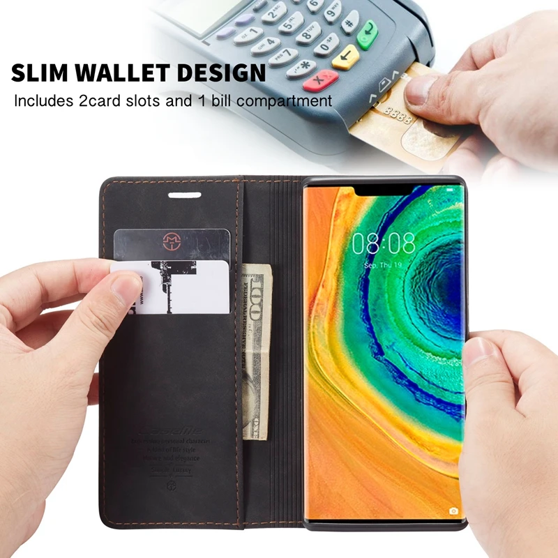 

Wallet Soft Back Cover Case for Huawei Mate 30 Case Flip Leather Card Holder for Huawei Mate 30 Pro Case Kickstand Shell Coque