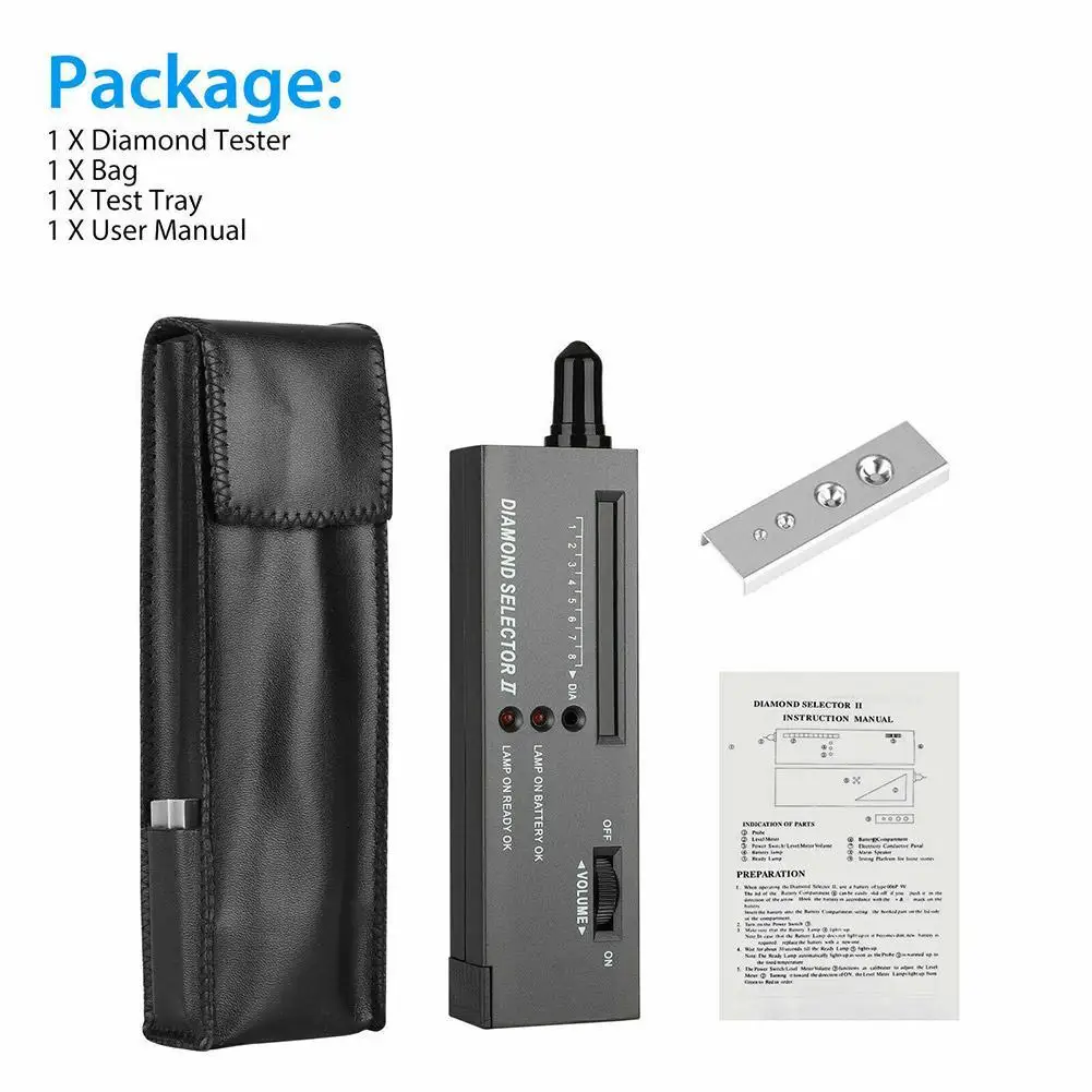 

Diamond Gems Tester Pen Portable Gemstone Led Selector Tool Reliable Jewelry Indicator Test Tool Accurate V6S3