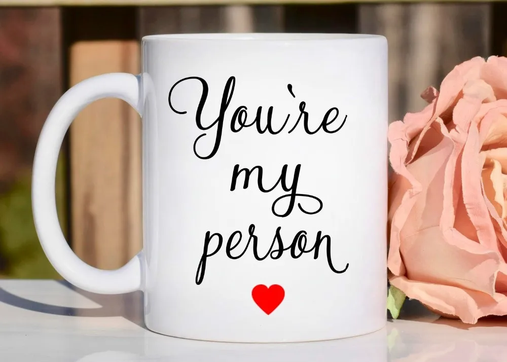 Кружка You Are My Person чашки для чая пива подарки друзьям кофейные кружки керамическая