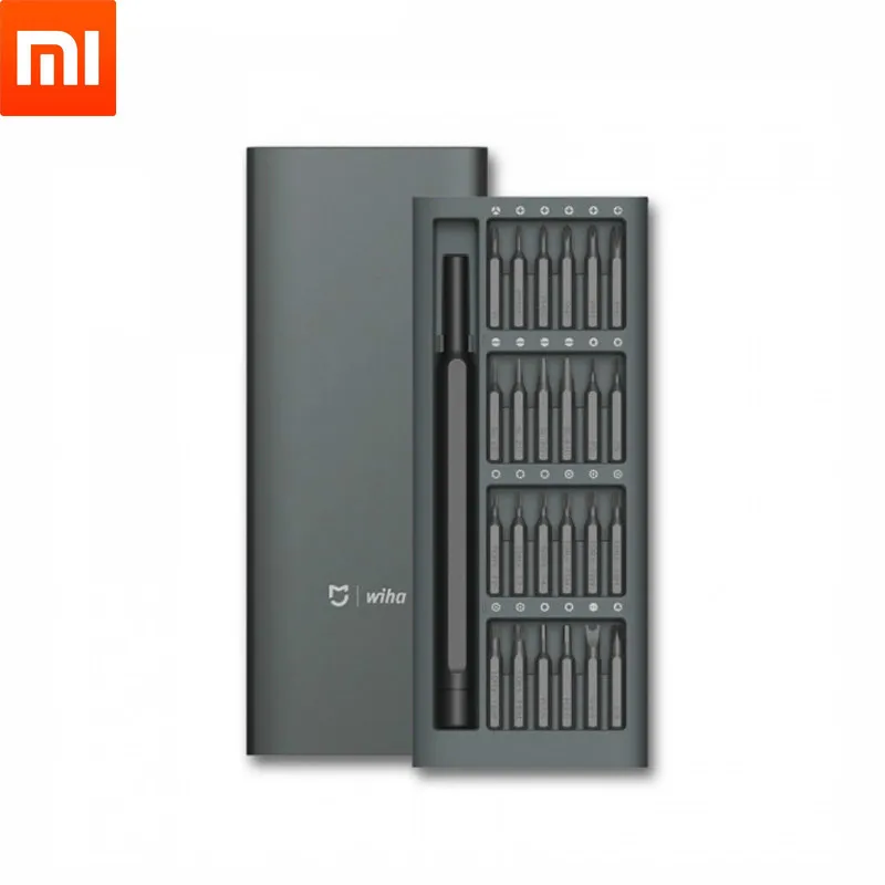 Набор отверток Xiaomi Mijia комплект из 24 магнитных насадок с алюминиевой коробкой |