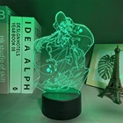Фигурка Hutao Genshin impact, светодиодный ночсветильник для дома, Светодиодная панель, украшение для спальни, подарок другу