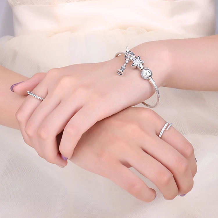 JewelryPalace Потрясающие Морская звезда кубического циркония 925 пробы Серебряный Шарм бусины Новинка года Лидер продаж красивые подарки