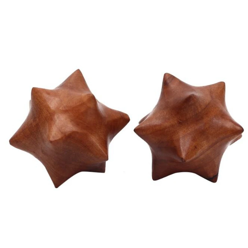 

2pcs/lot hand acupoint massage device hand wood ball massage ball massage Health Care Ball Handball free shipping