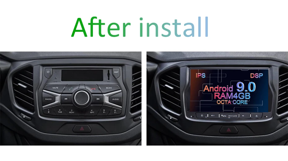 DSP ips для Lada vesta 4G 64G 8 core Android 9,0 автомобильный dvd gps Навигатор Радио мультимедийный плеер головное устройство стерео wifi FM AUX USB
