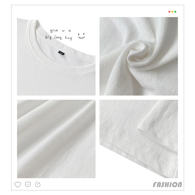 

2020 New Solid Color Men T shirts White Long Sleeve Korean Hip Hop Oversized Man Casual Tee Men's Streetwear sweatshirt