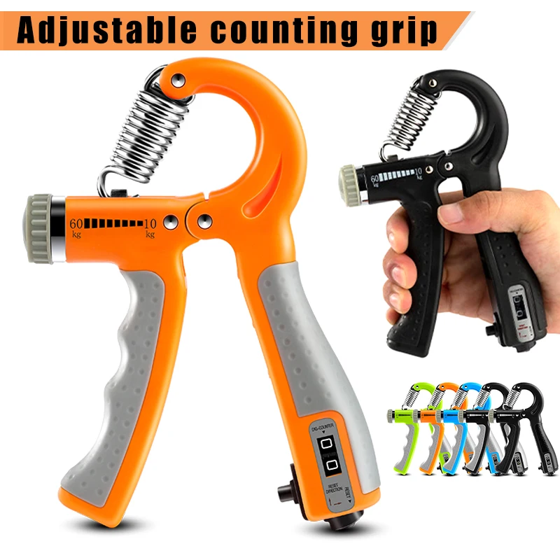 

Adjustable Resistance Hand Grip Finger Power Strengthener Home Exerciser Trainer HB88