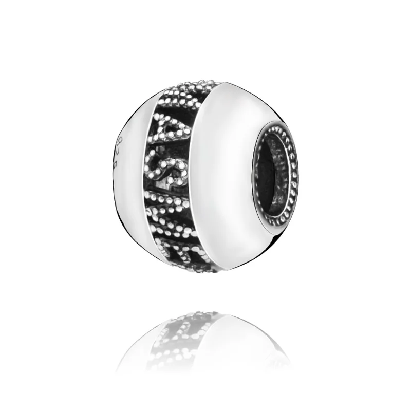 Реальный бисер серебряного цвета ажурные Счастливого Рождества очаровательный