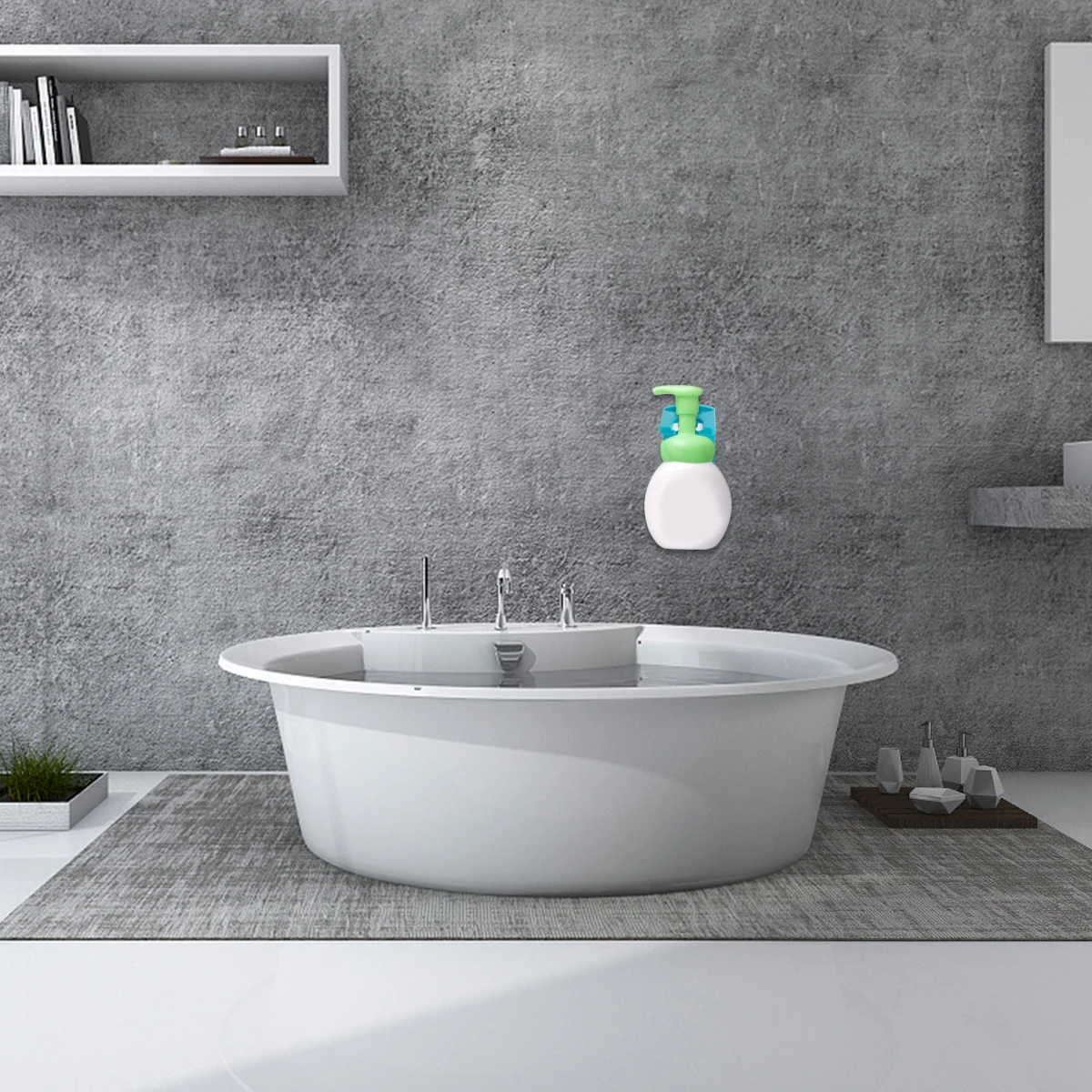 1 шт. пластиковая подвесная стойка настенная вешалка для жидкого мыла без дырочек