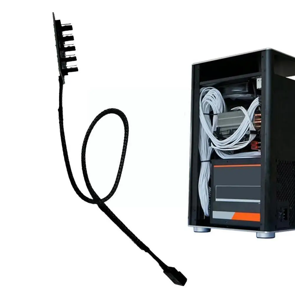 

Fan Hub1 Tot 5 Temperature Control Wiring CPU Hub Computer Cooler Case Splitter Supply Controller Adapter Chassis Power F1F5