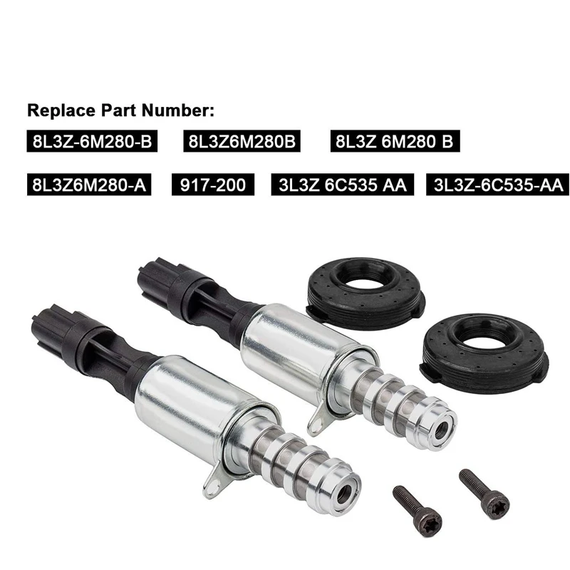 

2 Set Camshaft Variable Valve Timing Solenoid Kits for Ford Expedition F150 Mustang 4.6L 5.4L VCT Solenoids 8L3Z-6M280-A