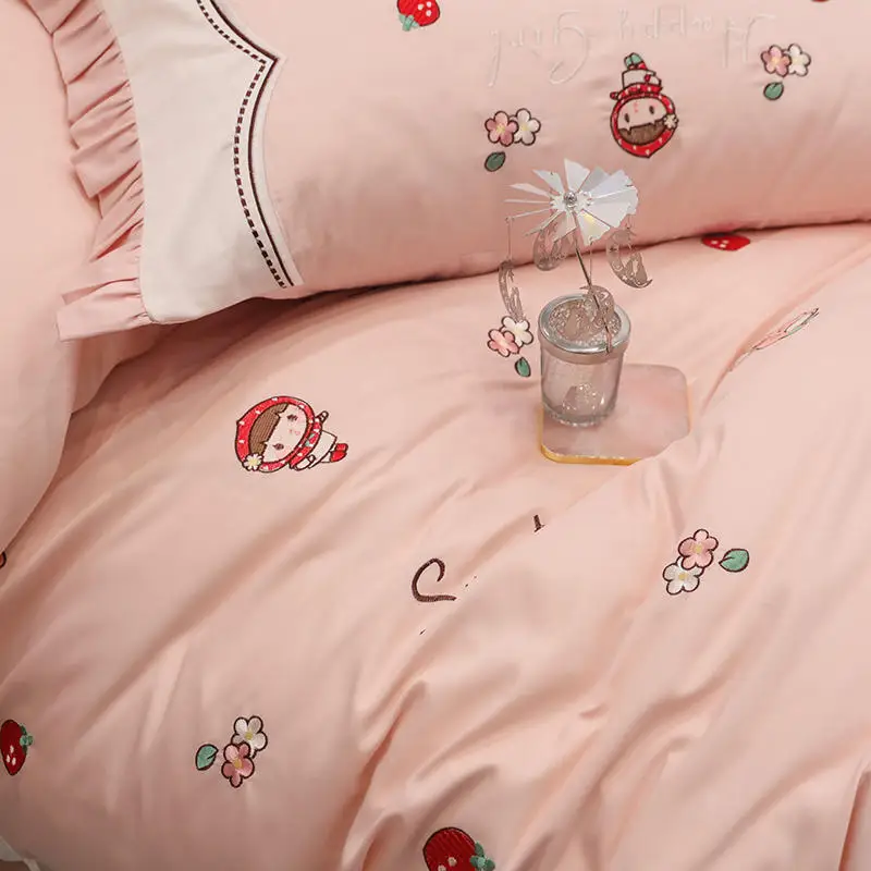 Комплект постельного белья из длинноволокнистого хлопка Красная Шапочка