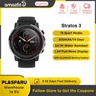 Оригинальные умные часы Amazfit Stratos 3 для спорта на открытом воздухе для мужчин, GPS 5ATM, музыка, 14 дней, умные часы для телефона Android iOS