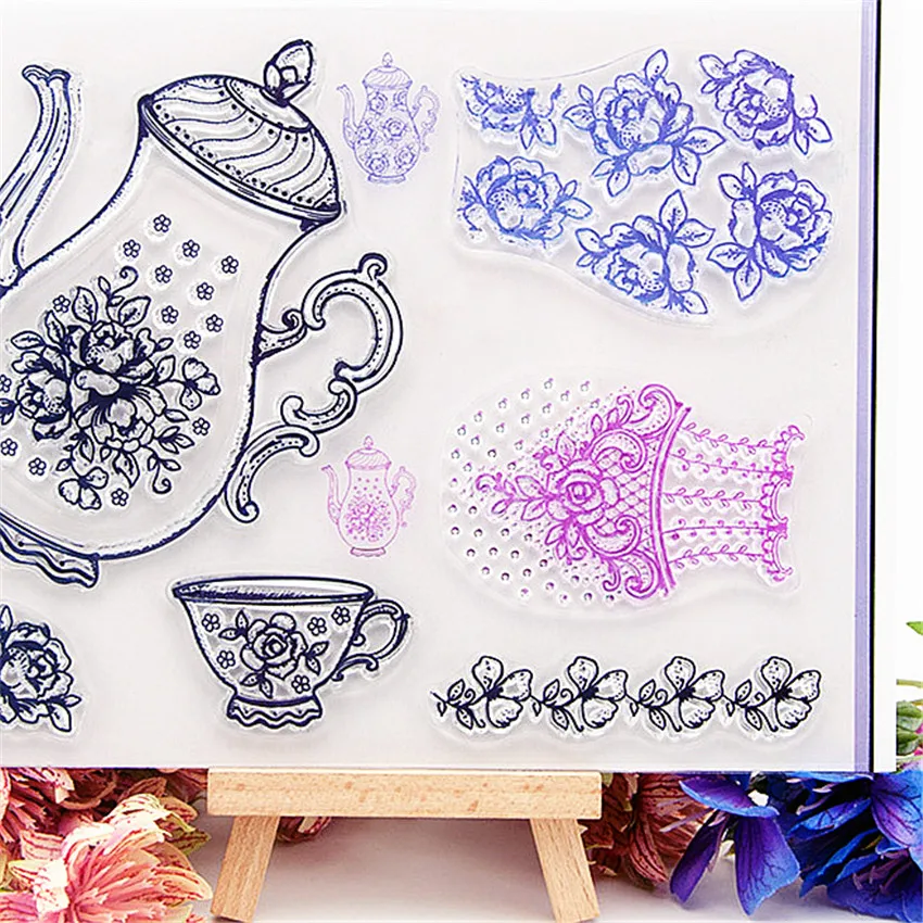 14*18 см зеркальные прозрачные штампы в виде птичьей клетки/Силиконовые пломбы