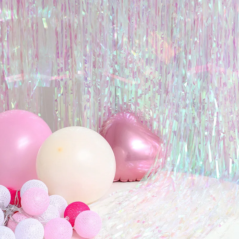 2 м день рождения свадьба фон занавес s блестящая золотая мишура бахрома Фольга