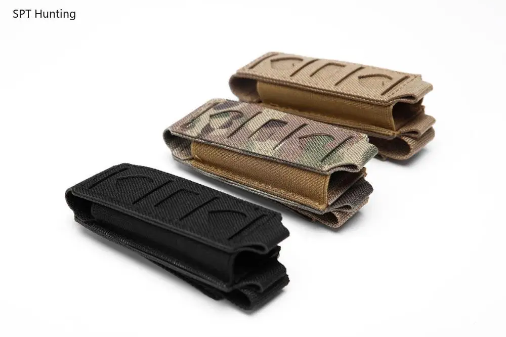 

Military 9MM Tactical Molle Single Pistol Magazine Pouch Waist Belt Bag Flashlight Holster Airsoft Mag Pouches EDC Tool Holder