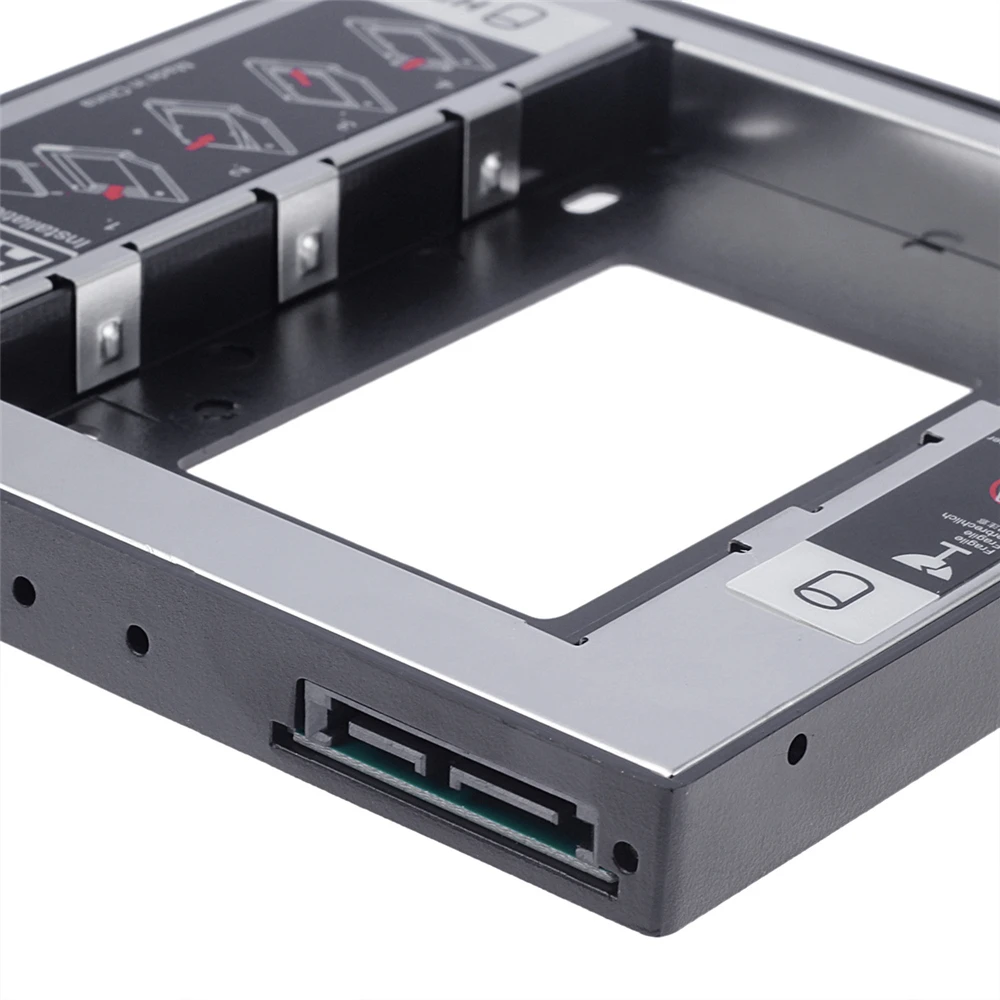 Универсальный SATA 3 0 2nd HDD Caddy 9 5 мм для 2 ƈ ТБ SSD чехол Корпус жесткого диска с