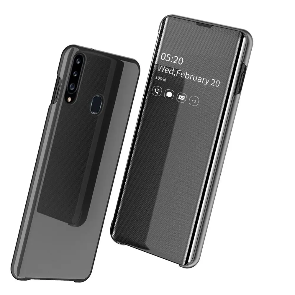 Умный чехол для Samsung Galaxy A10S A20S A10 A30 A50 зеркальный противоударный прозрачный