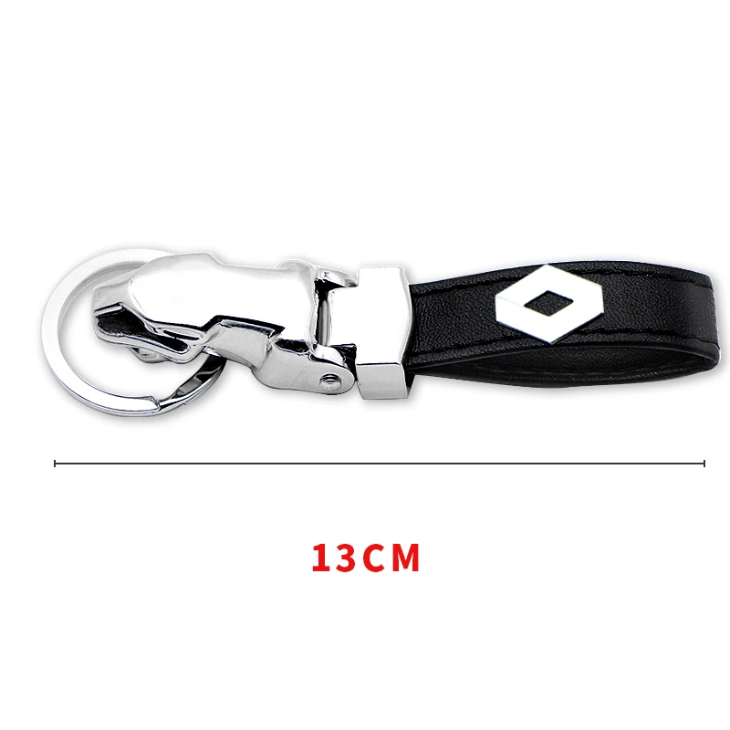 Car Badge Leather Leopard head Keyring Keychain Key Chain For Renault Megane 2 3 Duster Logan Clio Laguna Captur | Автомобили и