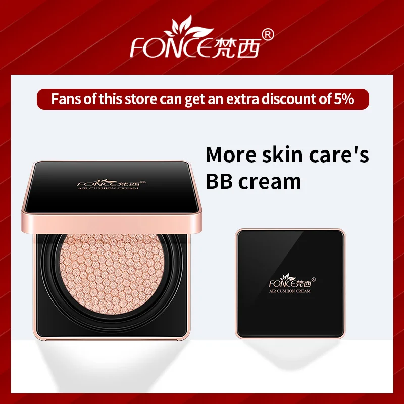 

Fonce Korea Air Cushion CC cream Natural nude makeup concealer whitening skin isolation sunscreen hydrating 2boxs
