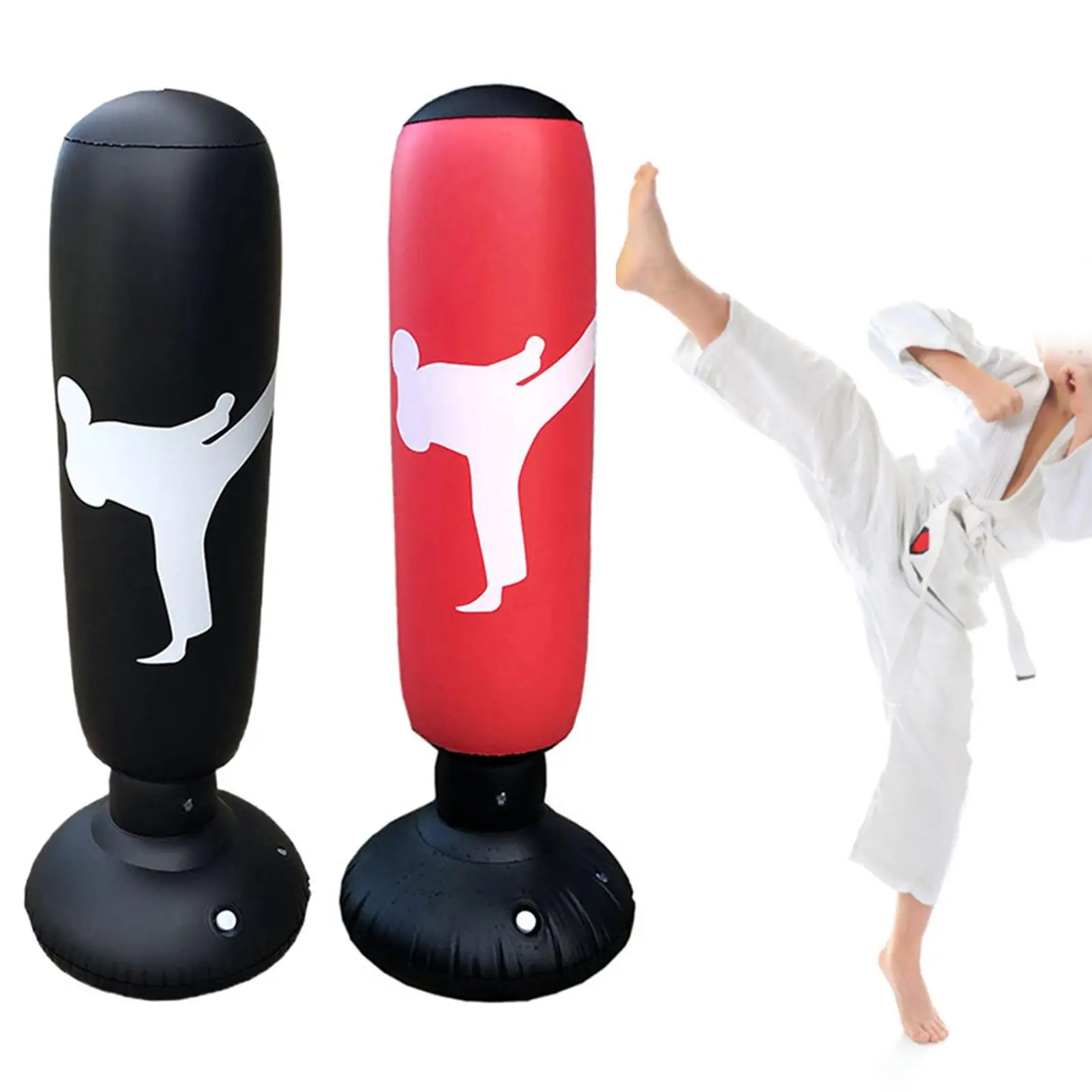 

160cm Inflatable Boxing Bag Adult Children Boxing Punch Kicking Sandbag PVC Inflatable Tumbler Gym Kids Boxing Training Target