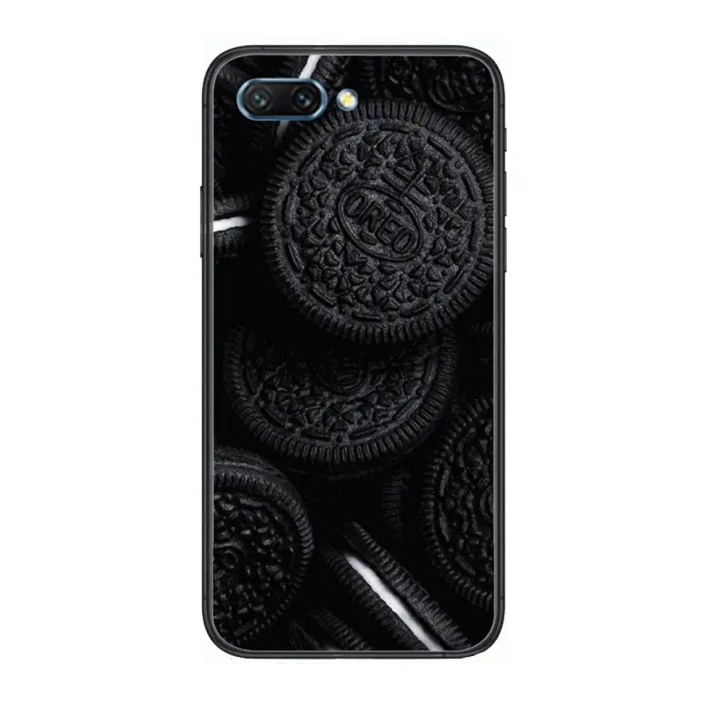 

Oreo Cookies Cartoons style clear Phone Case For Huawei Honor 10 9 8 7 N Pro Lite A C RU Black Etui Coque Hoesjes comic fashio