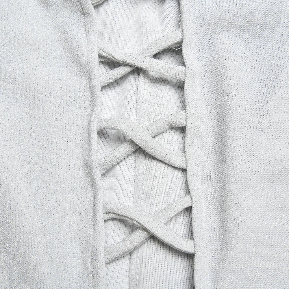 

Sexy Solid Color Bright Silk Woman's Two-piece Suit Sling Top+Side Slit Trousers Female Suits Fashion Party Woman Set